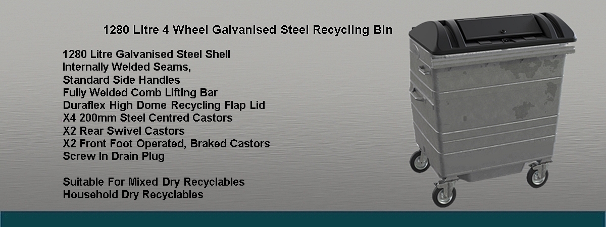 DJERS 1280 RECYCLING BIN